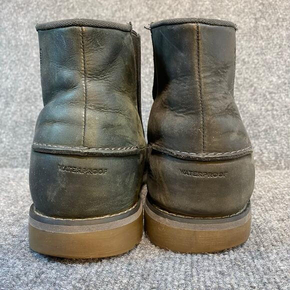 Columbia Marquam Chelsea Waterproof Leather Boots Black BM5996-010 Mens 13 main image 5